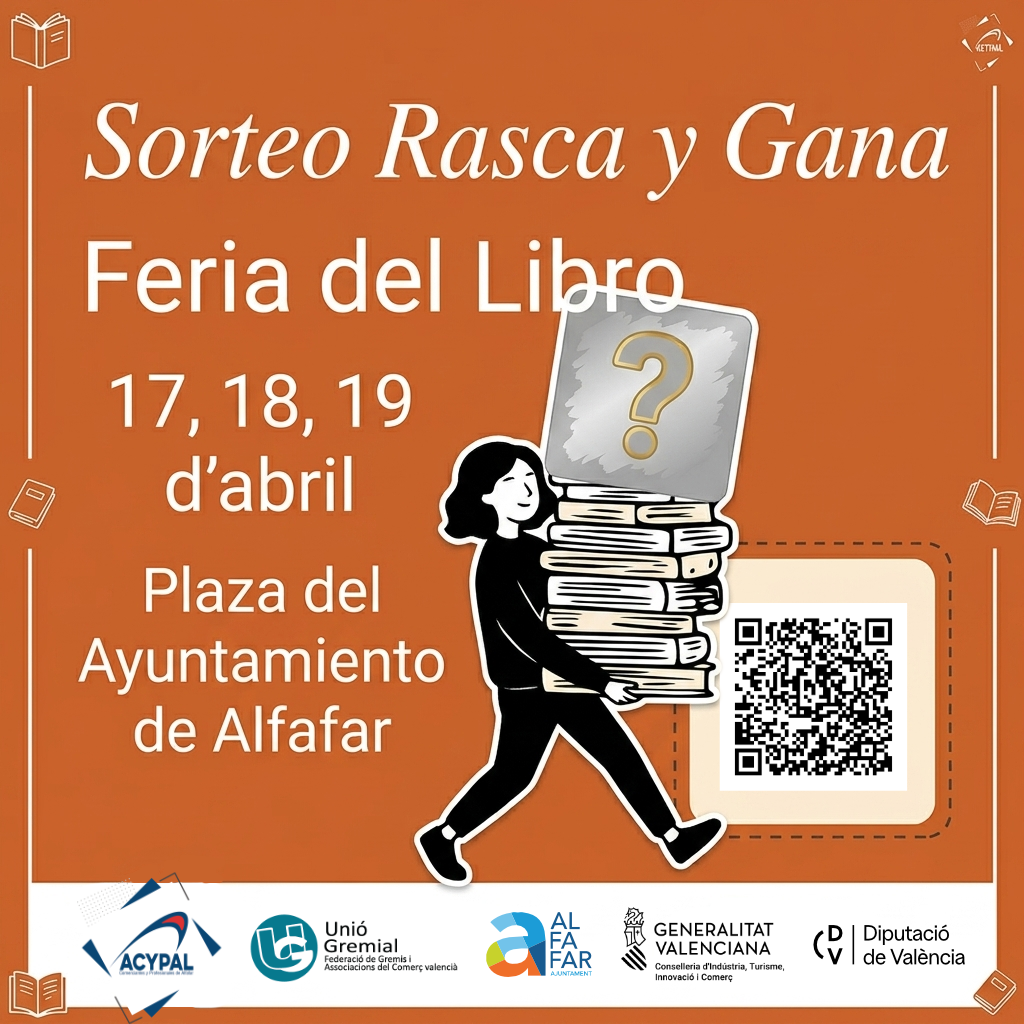 Cartel promocional rasca y gana ACYPAL