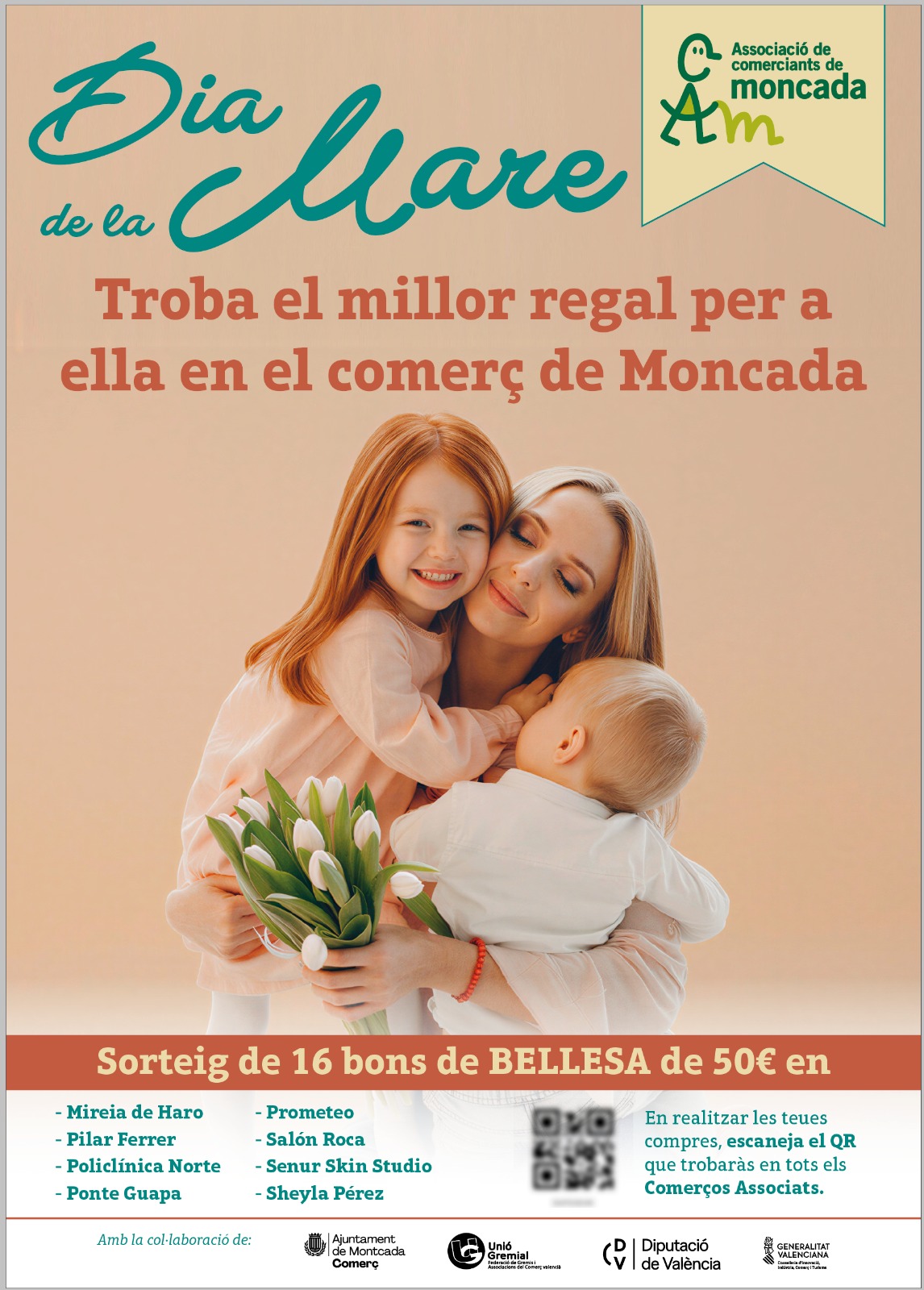 Cartel promocional sorteo con registro ACM