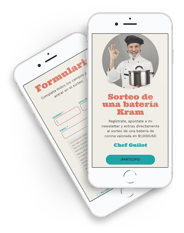 Sorteo con registro online